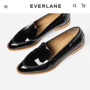 Everlane Black Patent Leather Loafers